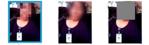 Different Video Pixelation Redaction Masks Pixels Blur